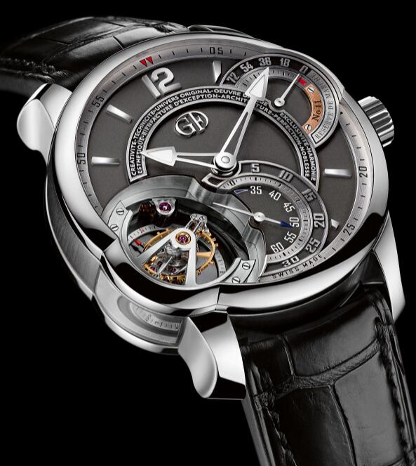 Greubel Forsey Tourbillon 24 Secondes Platinum Black Replica Watch